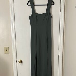 Show Me Your MuMu Sleeveless Dark Green Midi Dress